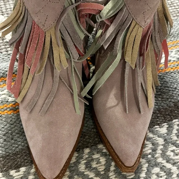Lawless Fringe Suede Western Boot size 7.5 - Picture 6 of 9